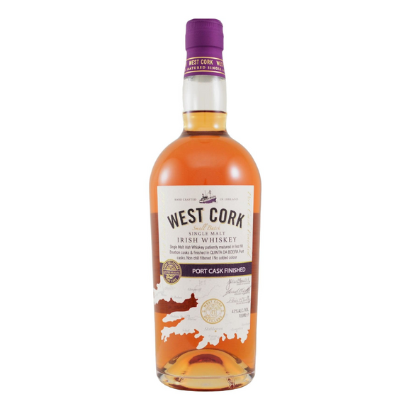 West Cork Port Single Malt Irish Whiskey 0,7L 43%