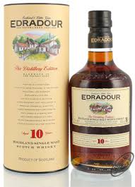 Edradour 10YO Single Malt Scotch 43% 0.7L Tube